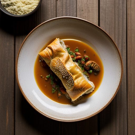 Ecrevisse (Crawfish Strudel With Two Sauces recipe image