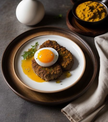 Egg Cooked With Meat & Fried (Nargisi Kofta recipe image