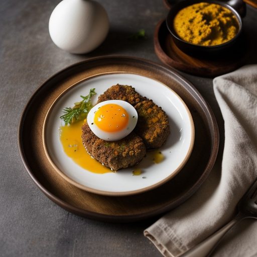Egg Cooked With Meat & Fried (Nargisi Kofta recipe image