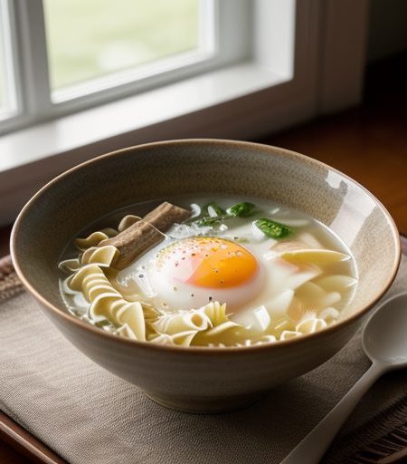 Egg Drop & Noodle Soup recipe image