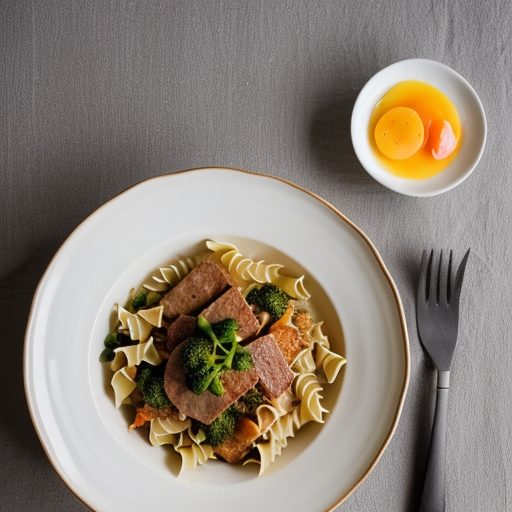 Egg Noodles With Sausage recipe image