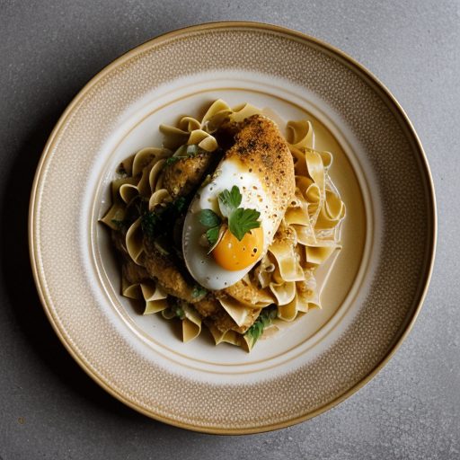 Egg Noodles With "Serve & Save" Chicken Maren recipe image