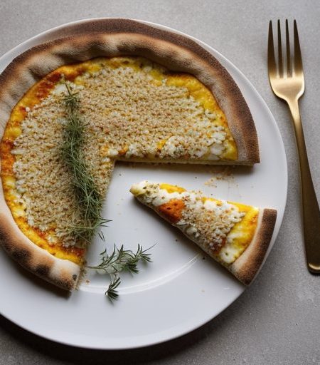 Egg-Rice Crusted Pizza recipe image