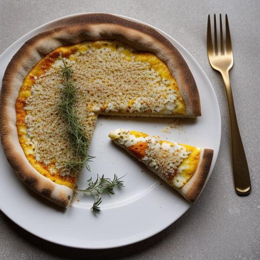 Egg-Rice Crusted Pizza recipe image