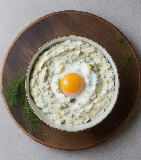 Egg Salad With Leaves recipe image