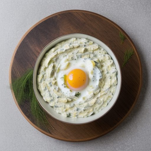 Egg Salad With Leaves recipe image