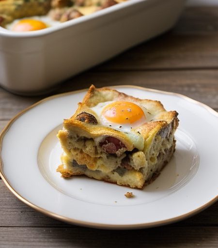 Egg and Sausage Strata recipe image