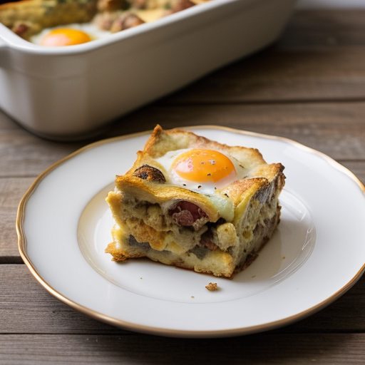 Egg and Sausage Strata recipe image