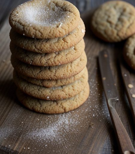 Eggless Ginger Cookies - Rolled recipe image