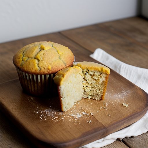 Eggless, No Cholesterol Corn Muffins recipe image