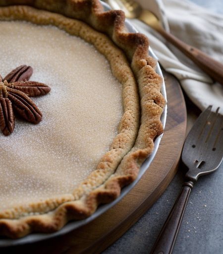 Eggnog Pie in Pecan Crust recipe image