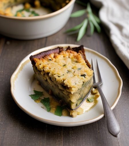 Eggplant & Green Pepper Kugel recipe image