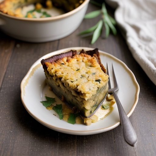 Eggplant & Green Pepper Kugel recipe image