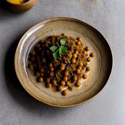 Eggplant Kottu (Eggplant & Chickpeas (Or Mo recipe image