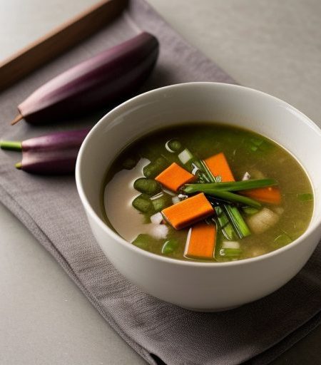 Eggplant Miso Soup recipe image