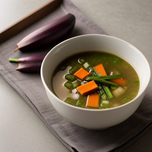 Eggplant Miso Soup recipe image