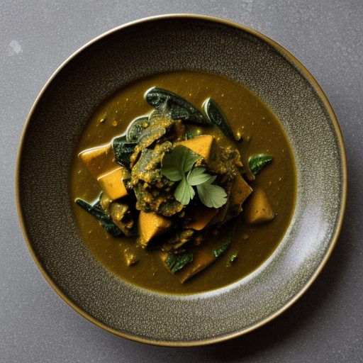 Eggplant-Spinach Curry recipe image