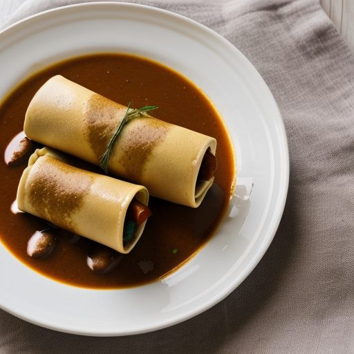 Eggplant-Stuffed Crepes recipe image