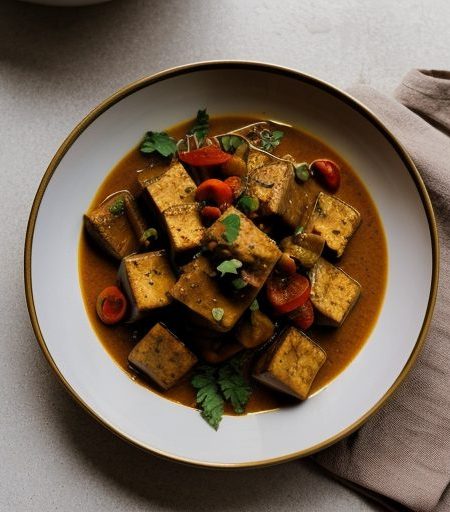 Eggplant Tofu Curry recipe image