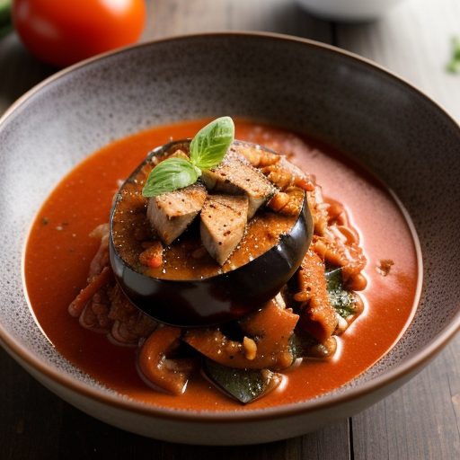 Eggplant~ Tomato & Pepper Sauce recipe image