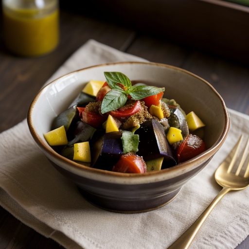 Eggplant & Tomato Salad recipe image