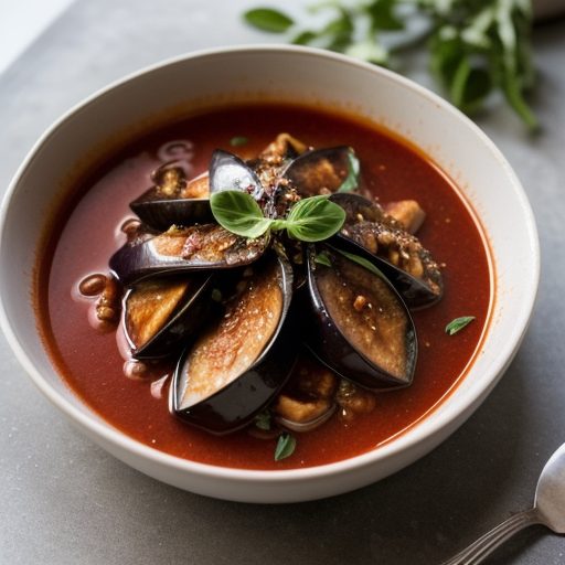 Eggplant in Tomato-Wine Sauce recipe image