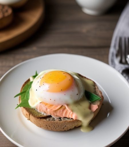 Eggs Benedict With Salmon recipe image