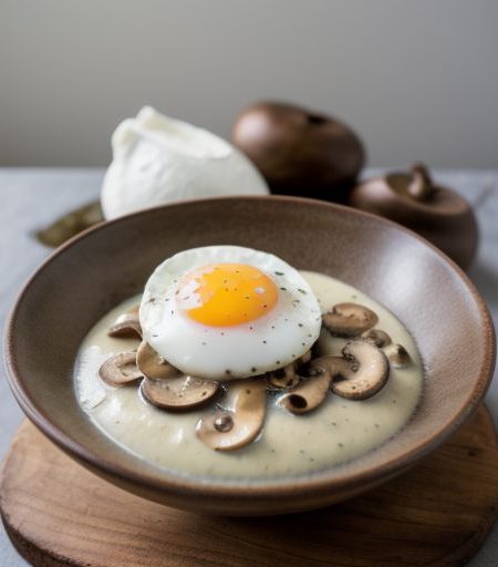 Eggs Elegant With Mushroom Sauce recipe image