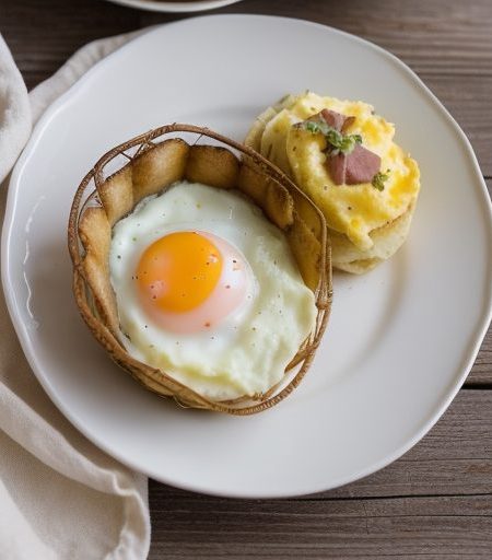 Eggs in Potato Nests recipe image