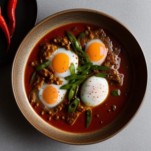 Eggs in Red Pepper Sauce - Sambal Goreng Telo recipe image