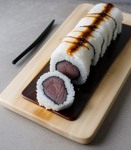 Elegant Asparagus Beef Roll With Teriyaki Sauce recipe image