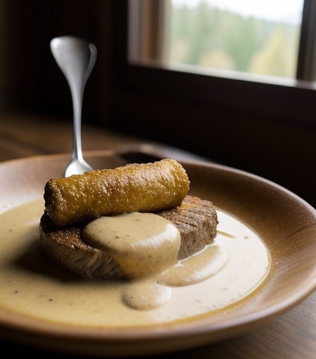 Elk Tenderloin With Brandy Mustard Sauce recipe image