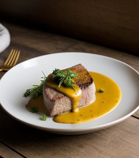 Elk Tenderloin With Brandy Mustard Sauce - Ve recipe image