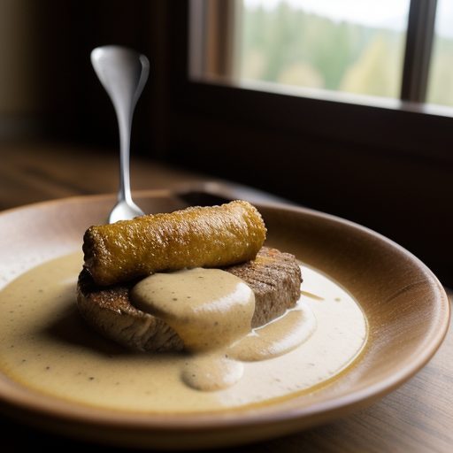 Elk Tenderloin With Brandy Mustard Sauce recipe image