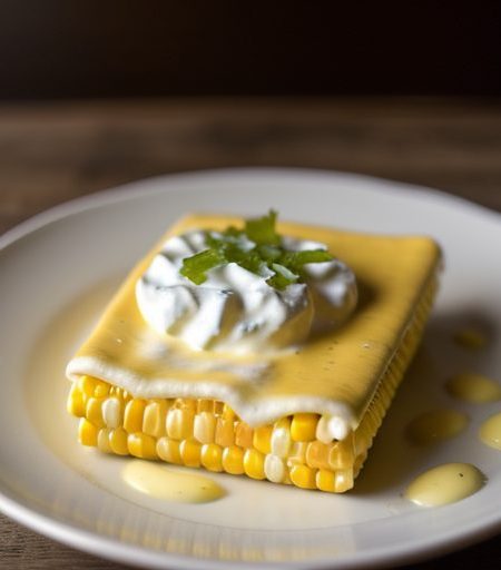 Elote Con Crema (Fresh Corn With Cream, Chiles, & Cheese recipe image