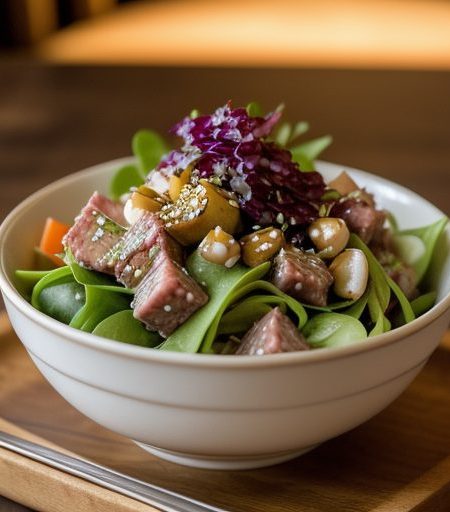 Emeril's Poke Salad With Sesame Vinaigrette recipe image