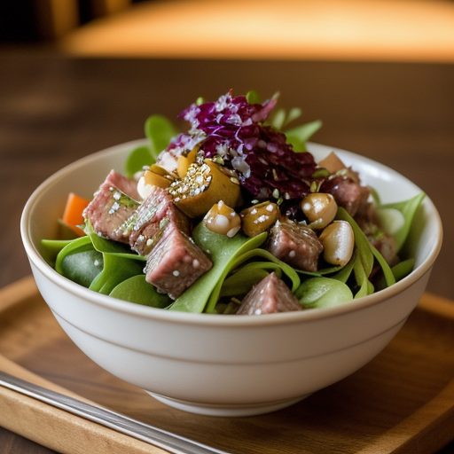 Emeril's Poke Salad With Sesame Vinaigrette recipe image