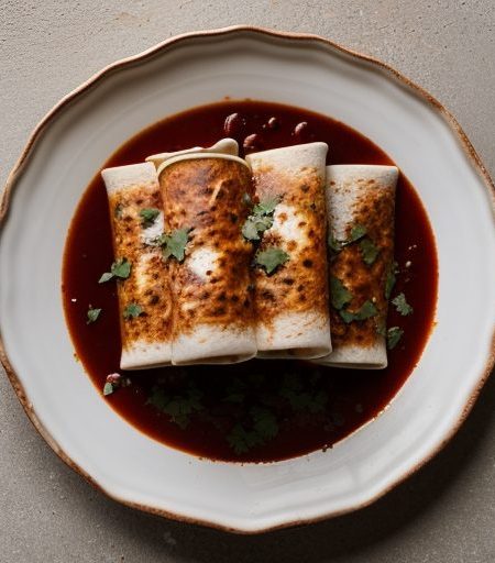 Enchiladas With Chilitomato Salsa recipe image