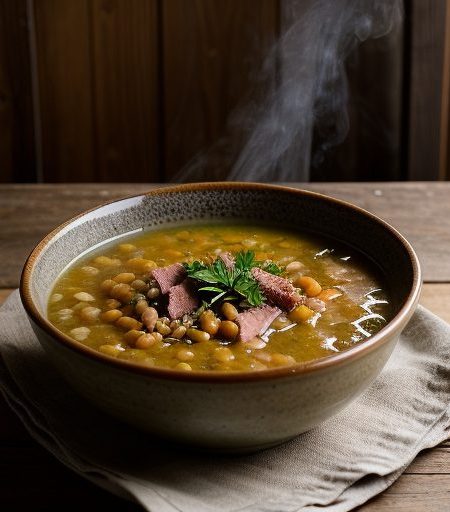 Engadiner Gerstensuppe / Engadine Barley Soup recipe image
