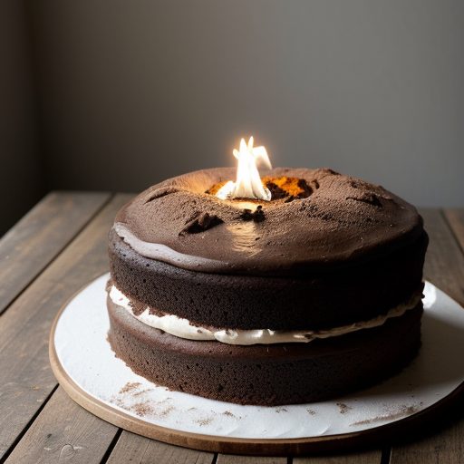 Erupting Volcano Cake recipe image
