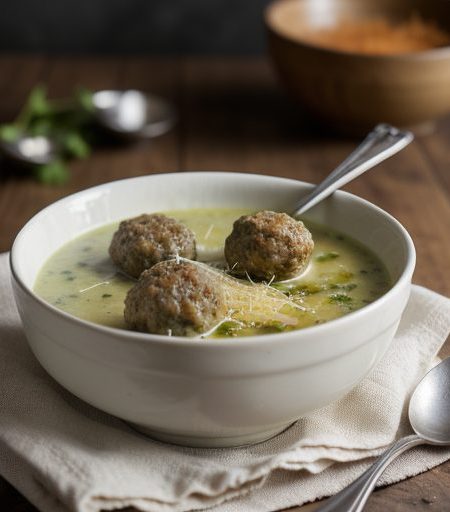 Escarole Soup With Meatballs recipe image
