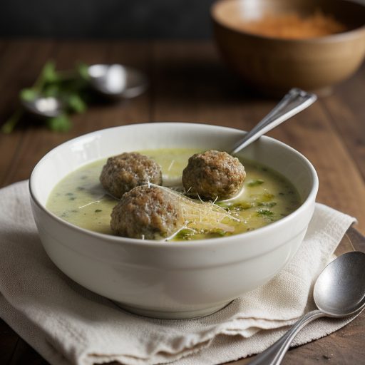 Escarole Soup With Meatballs recipe image