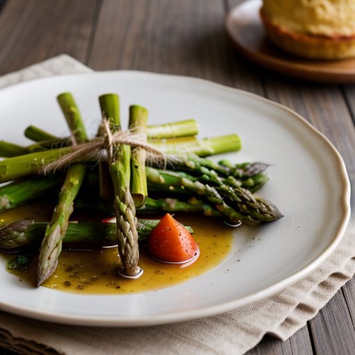 Esparragos Con Tomatillos (Asparagus With Tom recipe image