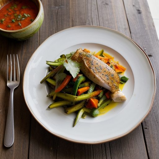 Evil Jungle Prince With Chicken (Or Mixed Vegetables recipe image
