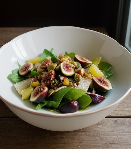 Exotic Salad With Pineapple Figs recipe image