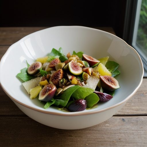 Exotic Salad With Pineapple Figs recipe image