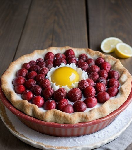 F.C. Cranberry-Raspberry Meringue Pie recipe image