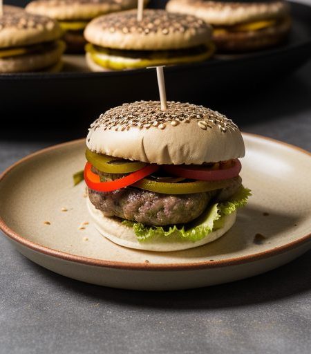 Fajita Burgers recipe image