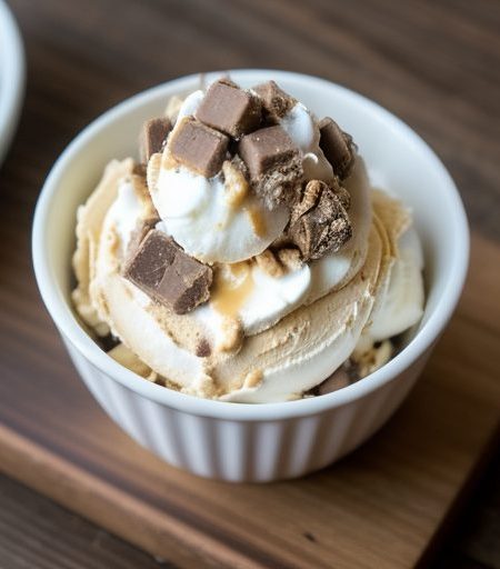 Fake Ben & Jerry's Heath Bar Crunch Ice Cream recipe image