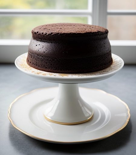 Fallen Chocolate Souffle Cake recipe image